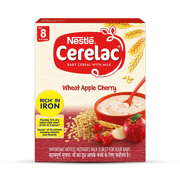 CERELAC   8 MONTHS APPLE CHERRY 400GM